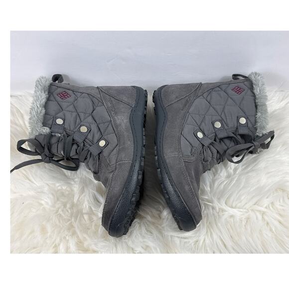 Columbia Women's Minx Shorty IV Boots Grey Omni Heat 200g Insulated Size 6.5 - Picture 5 of 10